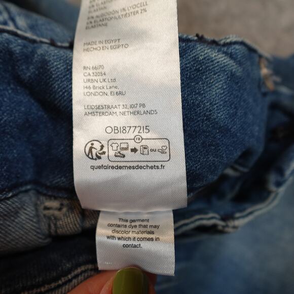 Anthropologie Maeve Jeans 23 Colette Cropped Wide Leg High Rise Denim - Picture 8 of 10